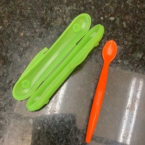 New Tupperware baby spoon with storage case